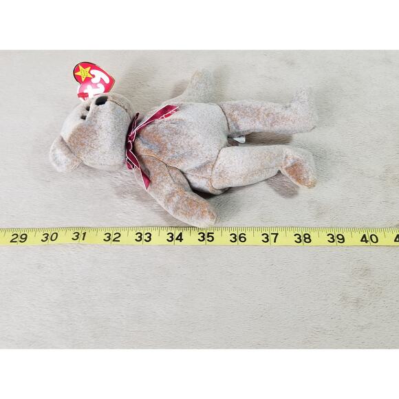 Ty Beanie Signature Bear 1999 w/ Tag 8" Plush Stuffed Tan Animal Nursery Decor - Picture 12 of 12